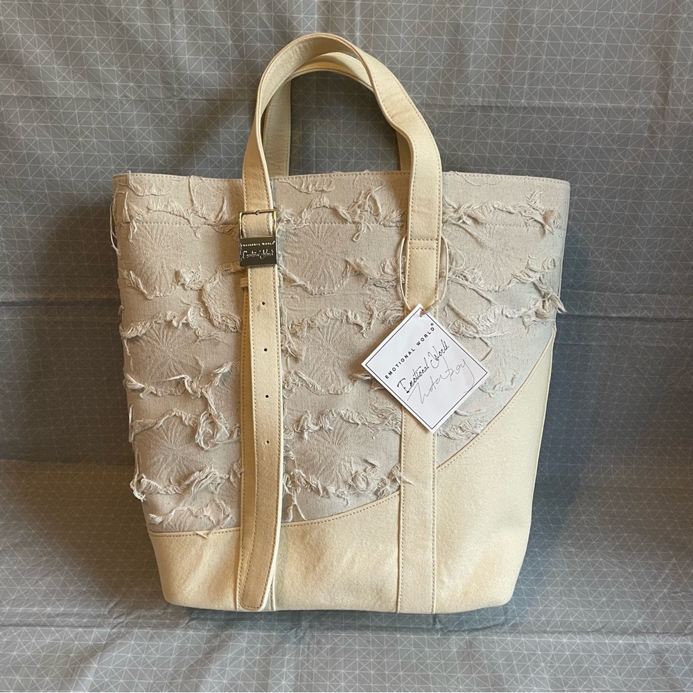 NWT Emotional World Large Vintage Tote Bag